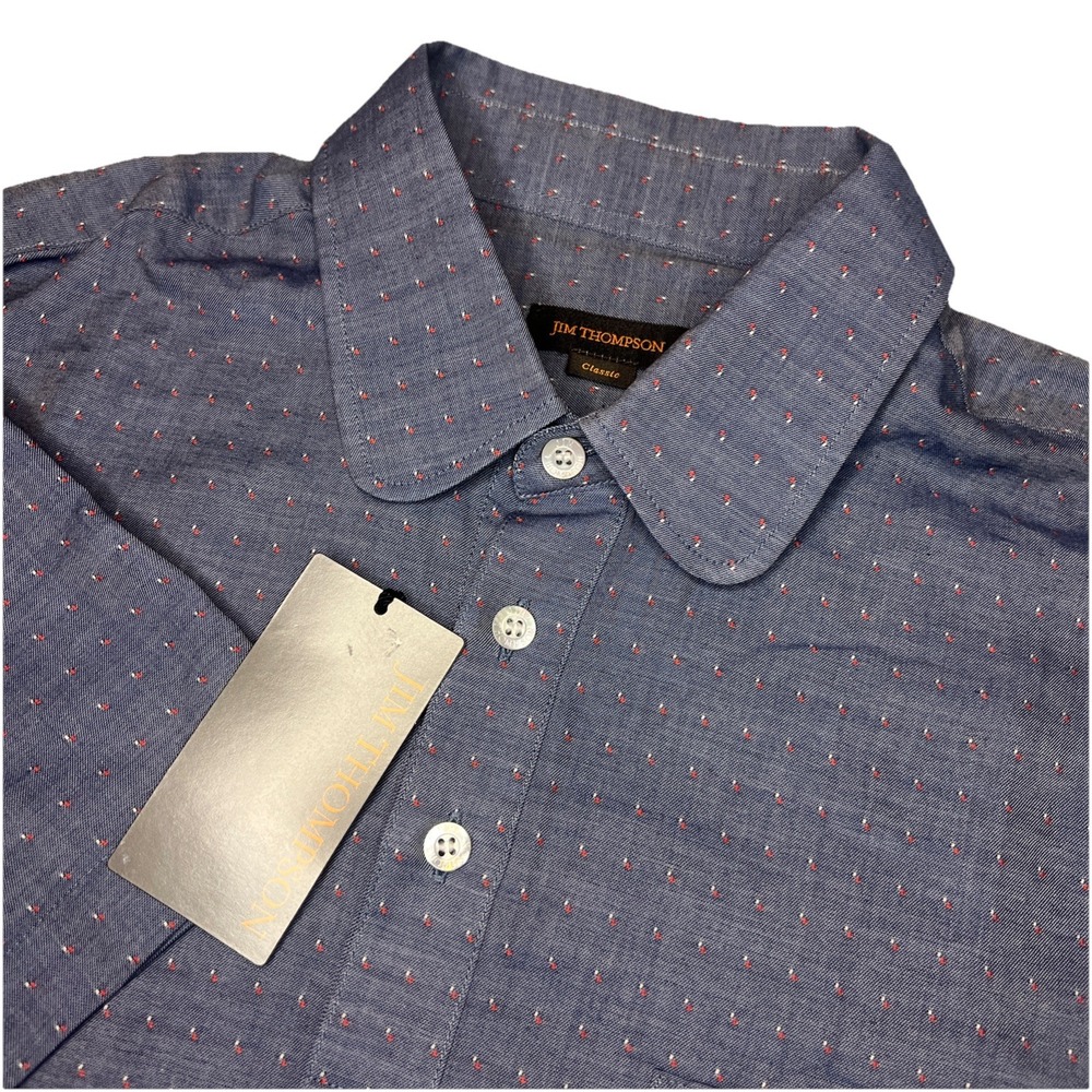 Jim Thompson New With Tags 100% Cotton Men's Size Medium Short Sleeve Polo